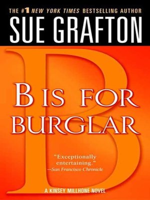 cover image of "B" is for Burglar